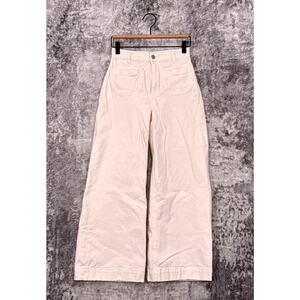 PAIGE White Flare Wide Leg Jeans